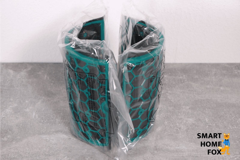 Filtres à charbon actif dans le film protecteur du Dyson Pure Hot+Cool HP04